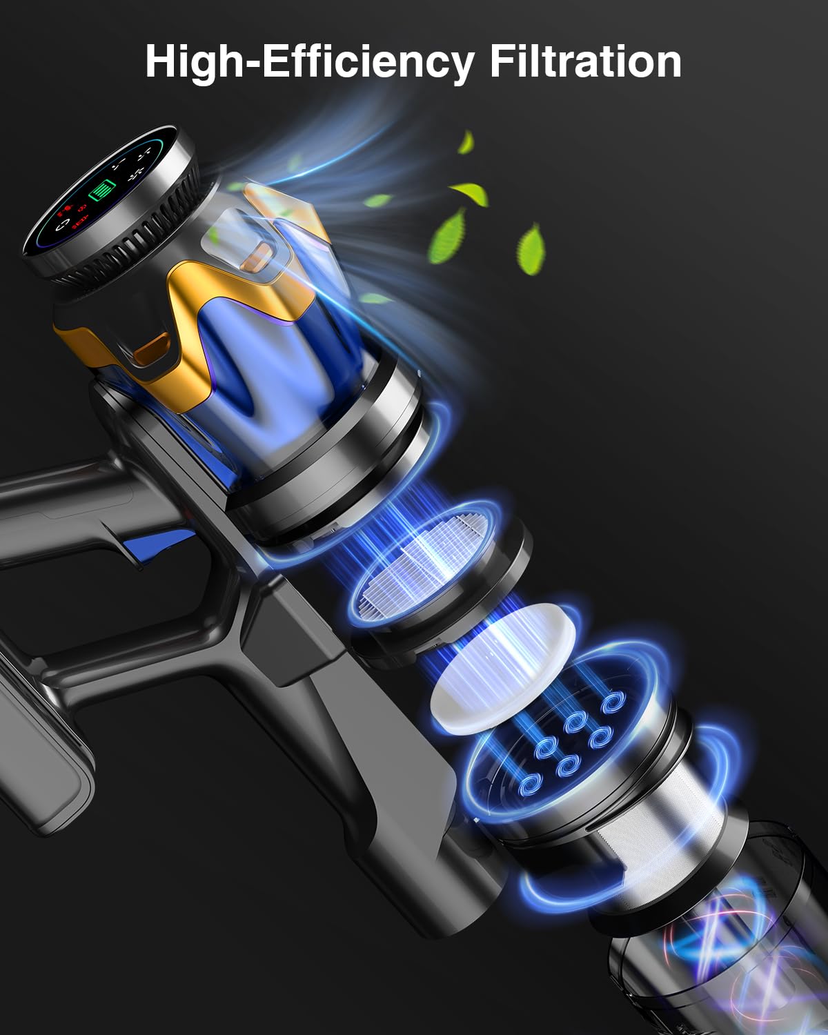 Bulelink G10 Rot: Starker Akku-Staubsauger mit langer Laufzeit & Anti-Tangle-Bürste – leicht und effizient für Haustiere & Hartböden