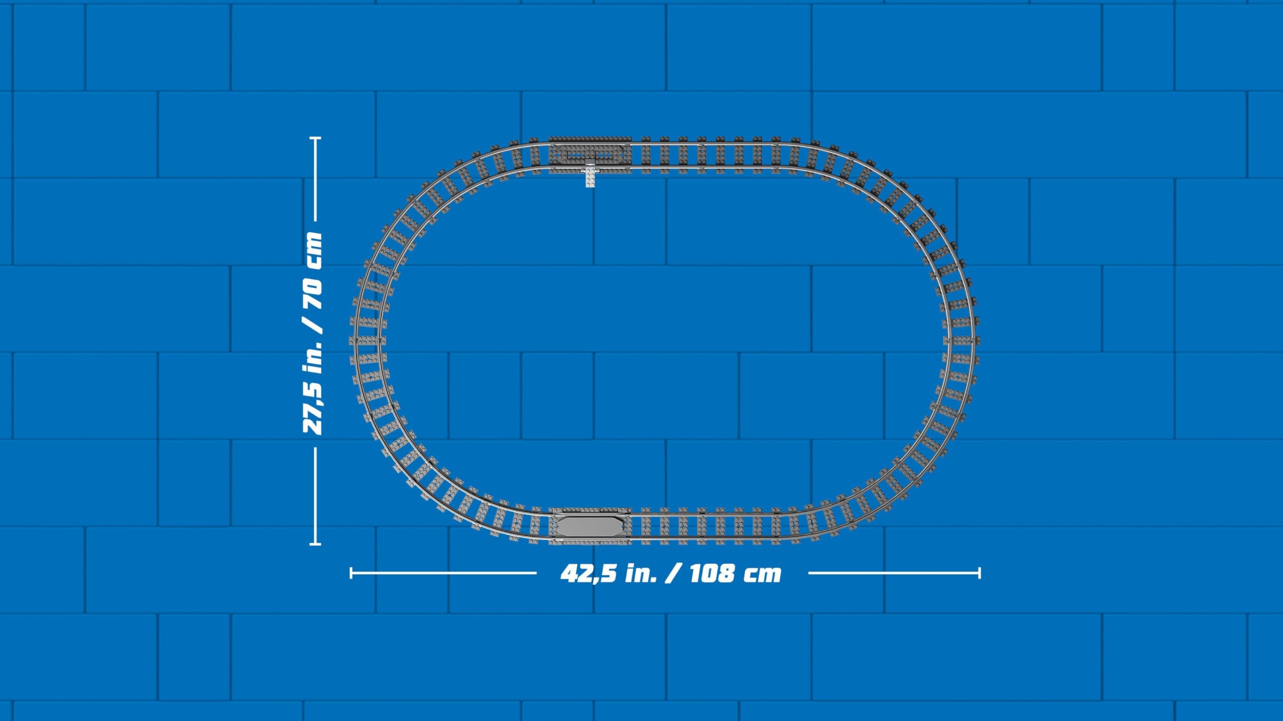 LEGO City 60470 Polarexpress, ferngesteuerter Zug mit Schneepflug, 22 Schienen, 6 Figuren & Felssturz-Funktion, ab 7 J.