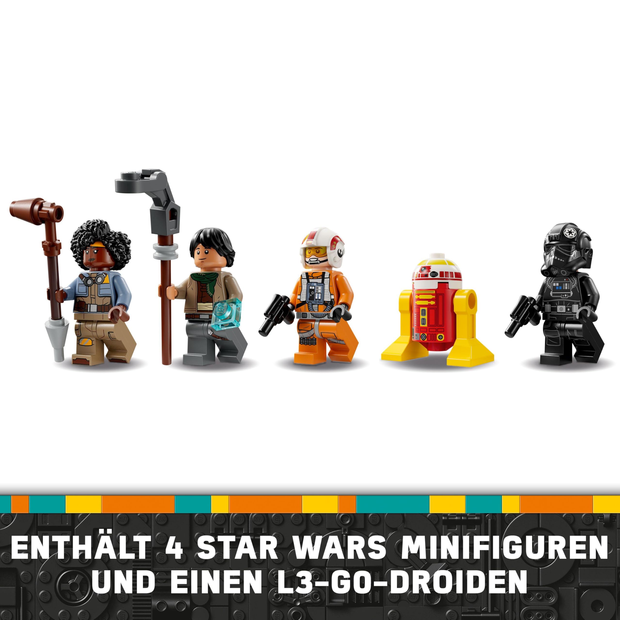 LEGO Star Wars 75393 TIE Fighter & X-Wing Mashup, 2 Raumschiffe mit 4 Minifiguren & Droide, Geschenk ab 9 Jahren