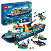 LEGO City Forschungsschiff 60368, schwimmfähiges Boot mit Hubschrauber, Beiboot, ROV, Wrack & Orca, Geschenk ab 7 J.