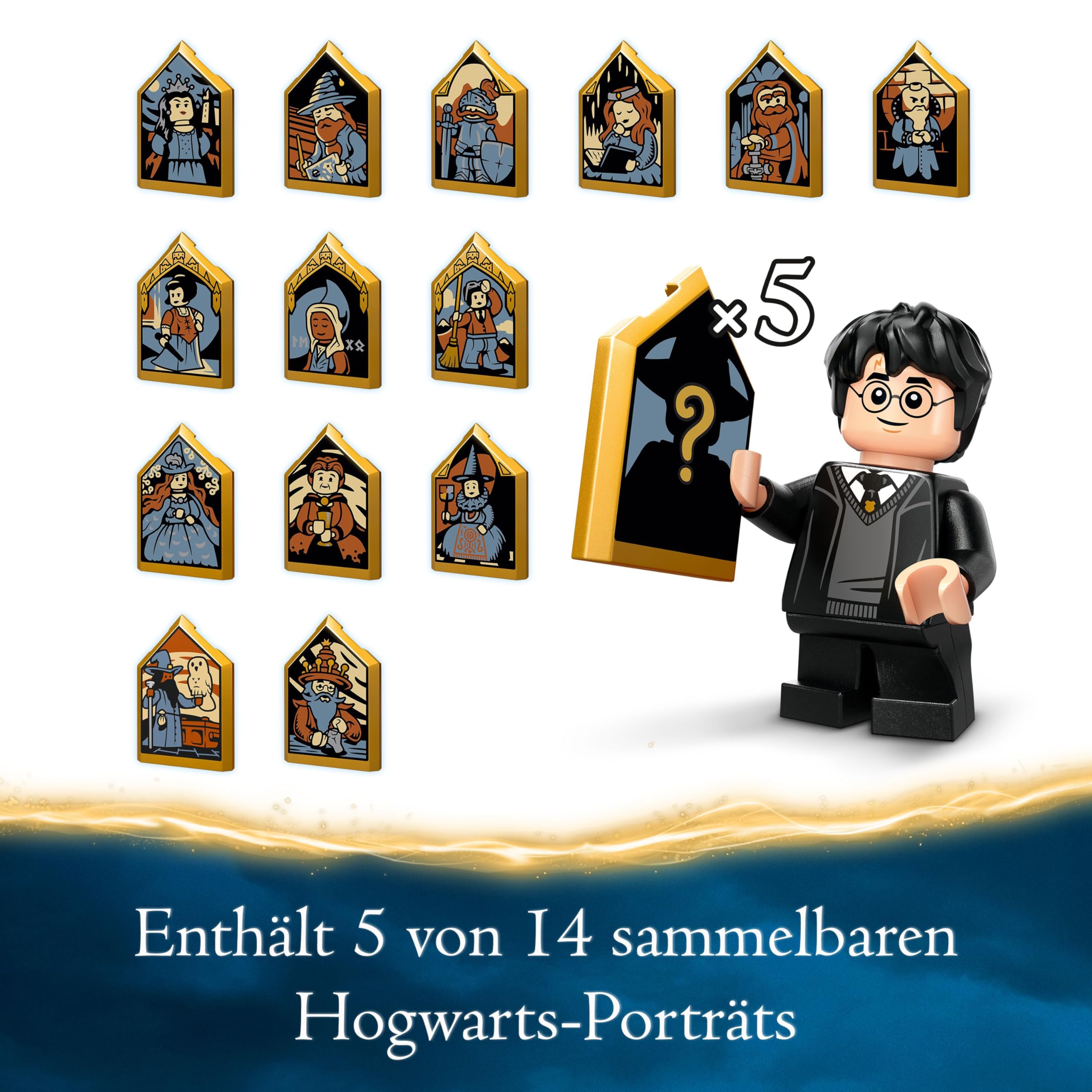 LEGO Harry Potter Schloss Hogwarts Große Halle 76435, 11 Minifiguren inkl. Hermine, magisches Geschenk für Kinder