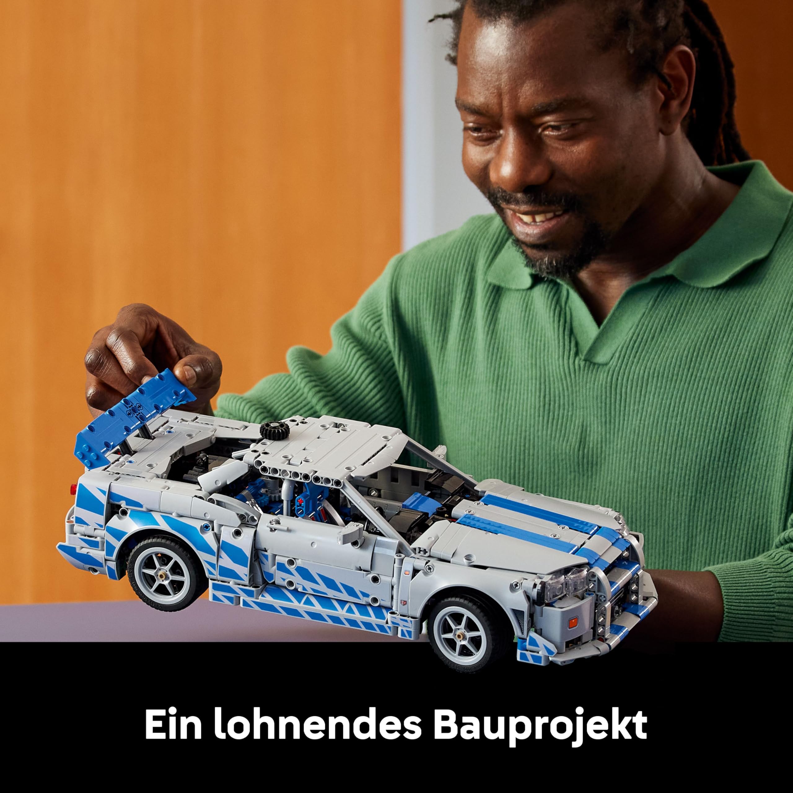 LEGO Technic Nissan Skyline GT-R R34 42210, 2 Fast 2 Furious Auto mit Driftfunktion, Lenkung & Motor, Sammlermodell