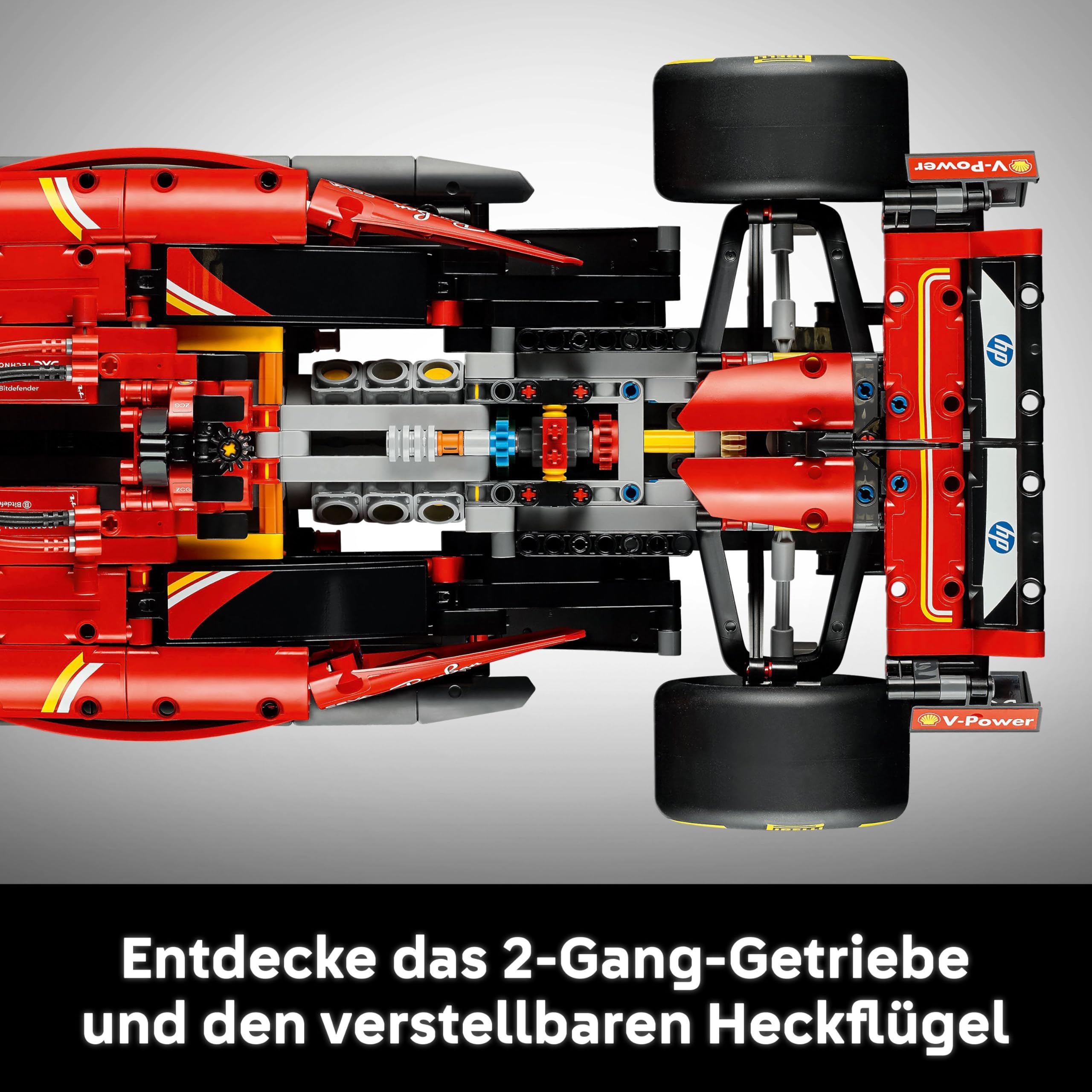 LEGO Technic Ferrari SF-24 F1 42207, 1:8 Sammlermodell mit V6-Motor, Getriebe, Lenkung & DRS, Geschenk für Erwachsene
