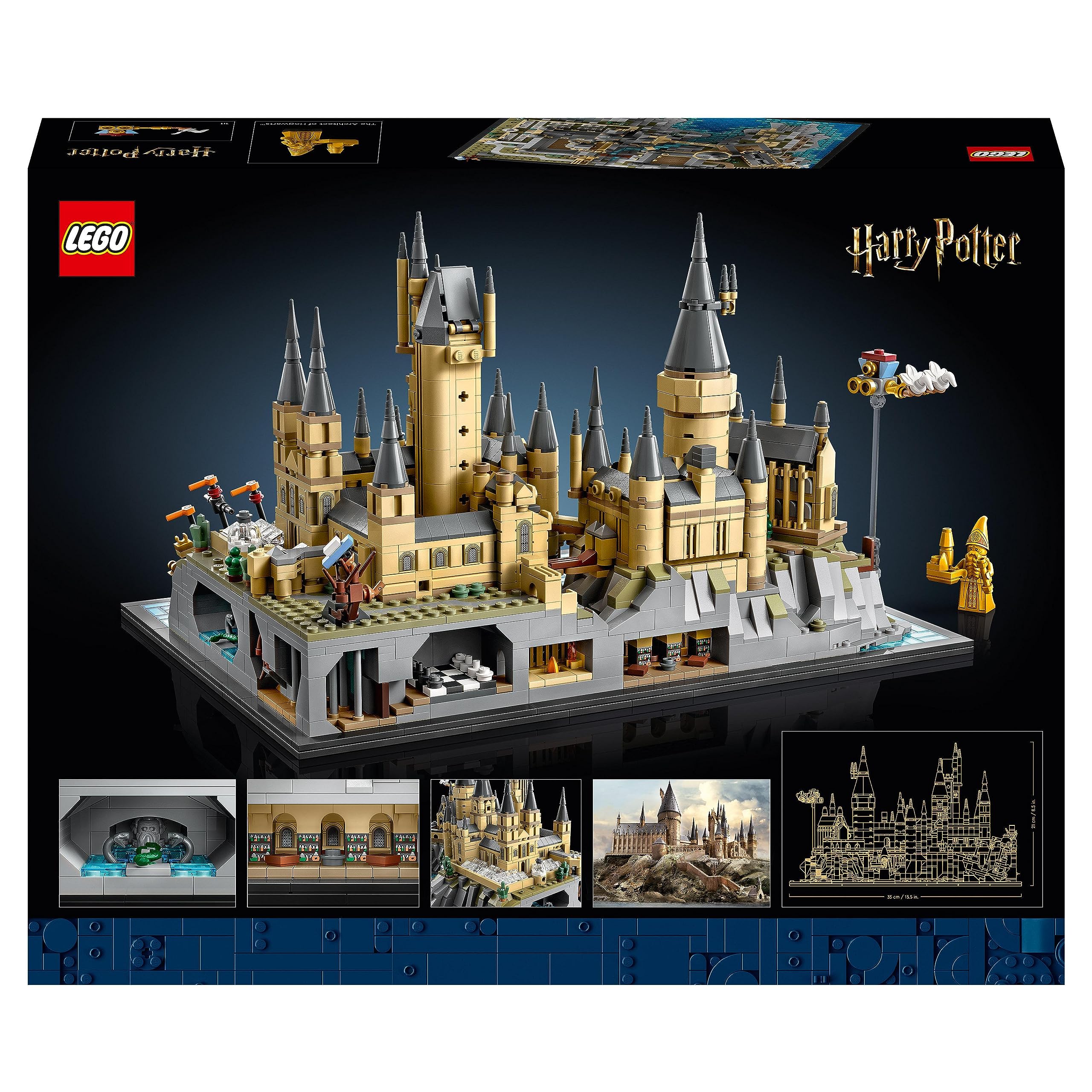LEGO Harry Potter Schloss Hogwarts 76419, Sammlerset mit Hauptturm, Astronomieturm, Kammer des Schreckens & Figur